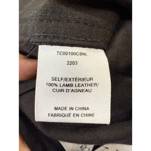 $995 Derek Lam 10 Crosby Size 4 Black Leather Robertson Flare Trousers *READ* - Picture 9 of 13